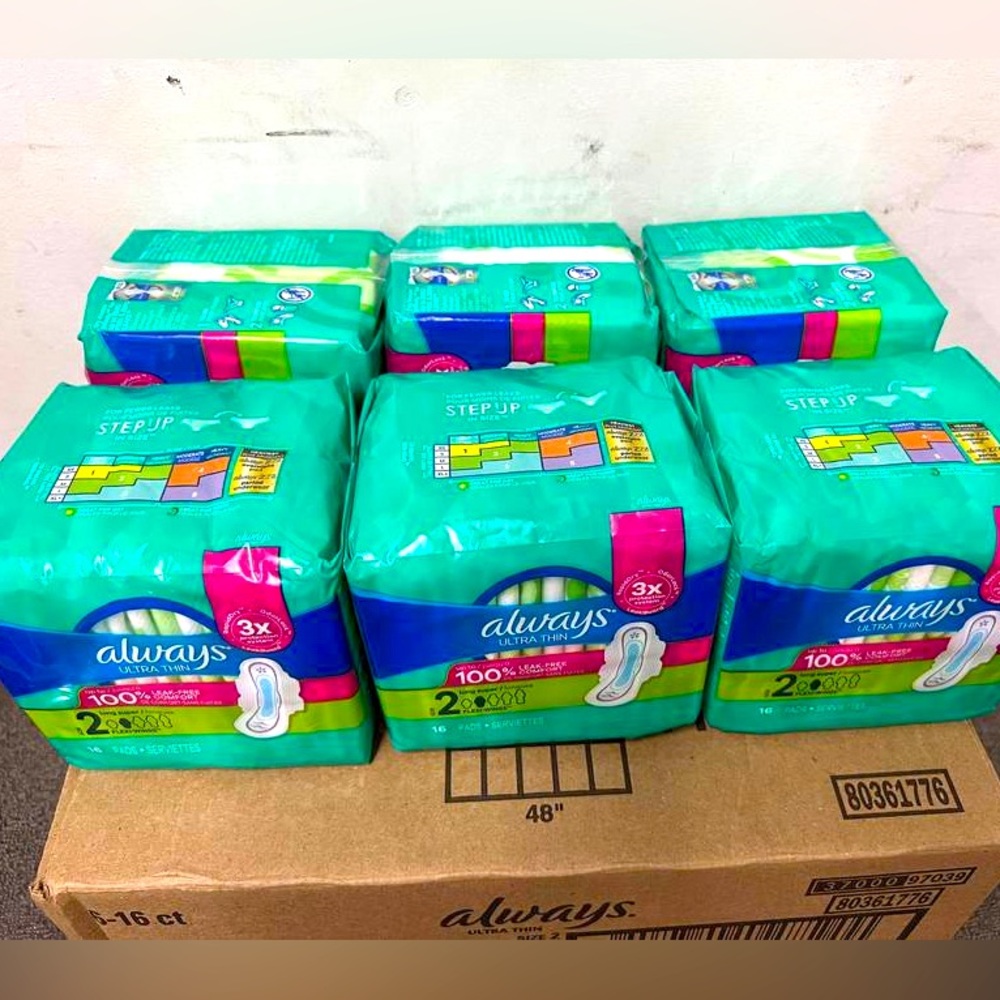 Case of 96 Always Ultra Thin Size 2 Pads